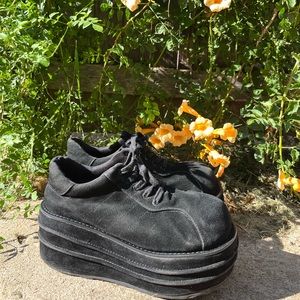 Platform Black Shoes